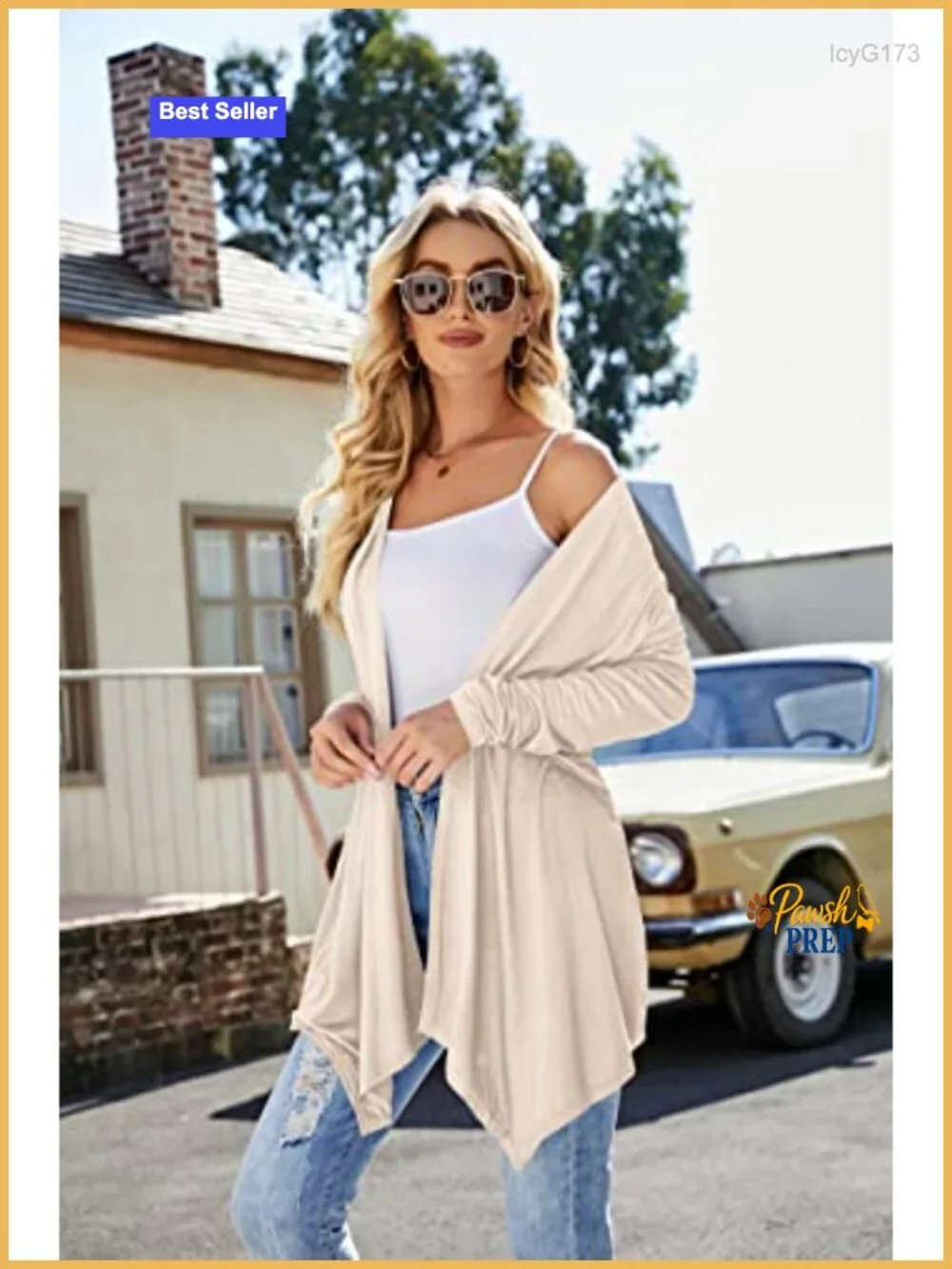 Lightweight Open Front Cardigan Long Sleeve Duster Hi-Low Knit Sweater